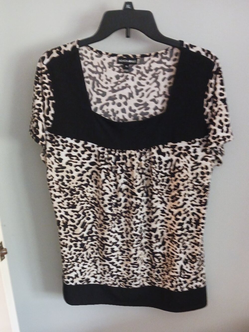 Animal print blouse